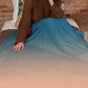 Sunset Ombre Throw Blanket