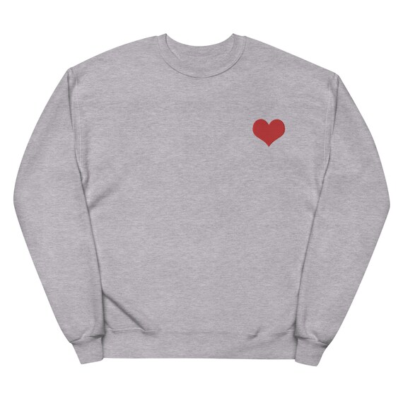 【GRAVER】heartboard embroidery white clip sweatshirt Designer fashion, Seoul-fully created | W Concept
