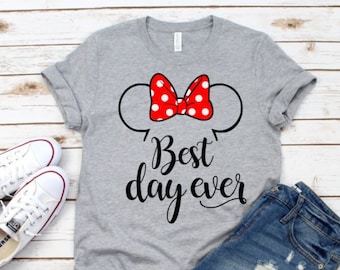 Best day Ever svg, Minnie Mouse svg, birthday vacation svg, cutting files for cricut silhouette, INTSTANT DOWNLOAD