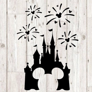 Castle Fireworks svg, castle svg, vacation svg, cutting files for cricut silhouette, INTSTANT DOWNLOAD