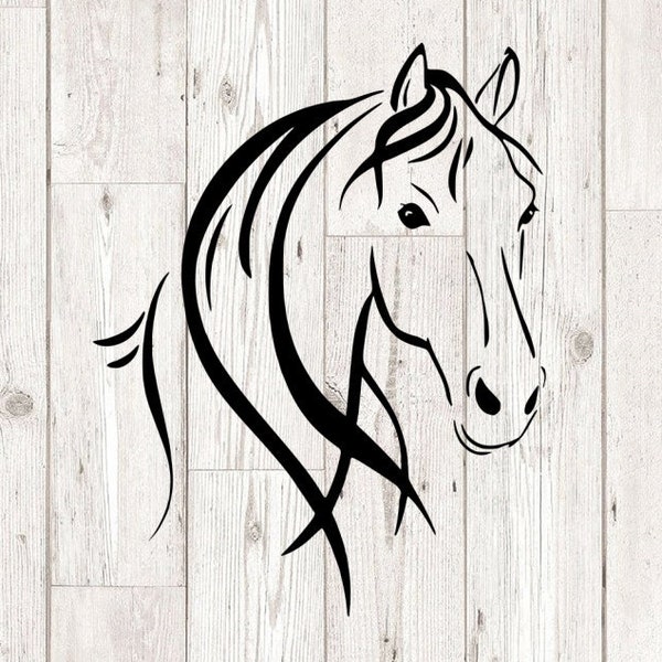 Horse svg, horse head svg, beautiful horse svg cutting files for cricut silhouette, INSTANT DOWNLOAD
