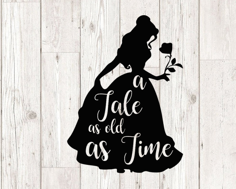 Belle Svg Beauty and the Beast Svg Princess Svg a Tale as - Etsy