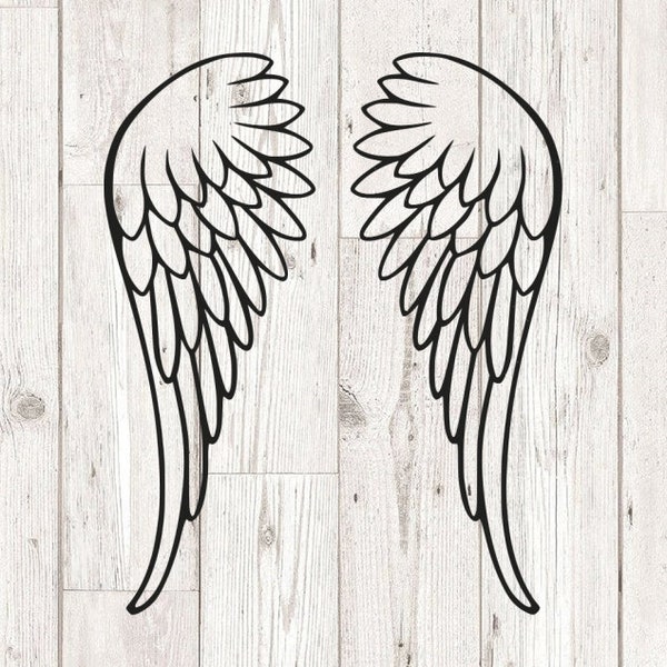 Wings svg, Angel wings svg, cutting files for cricut silhouette, INSTANT DOWNLOAD