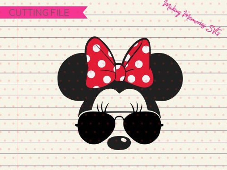 Download Minnie mouse sunglasses svg LAYERED Minnie mouse ...