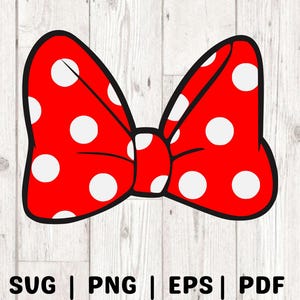 fiocco di Minnie mouse svg, STRATI, minnie mouse pois svg, clipart, png, file di taglio per cricut silhouette, DOWNLOAD IMMEDIATO