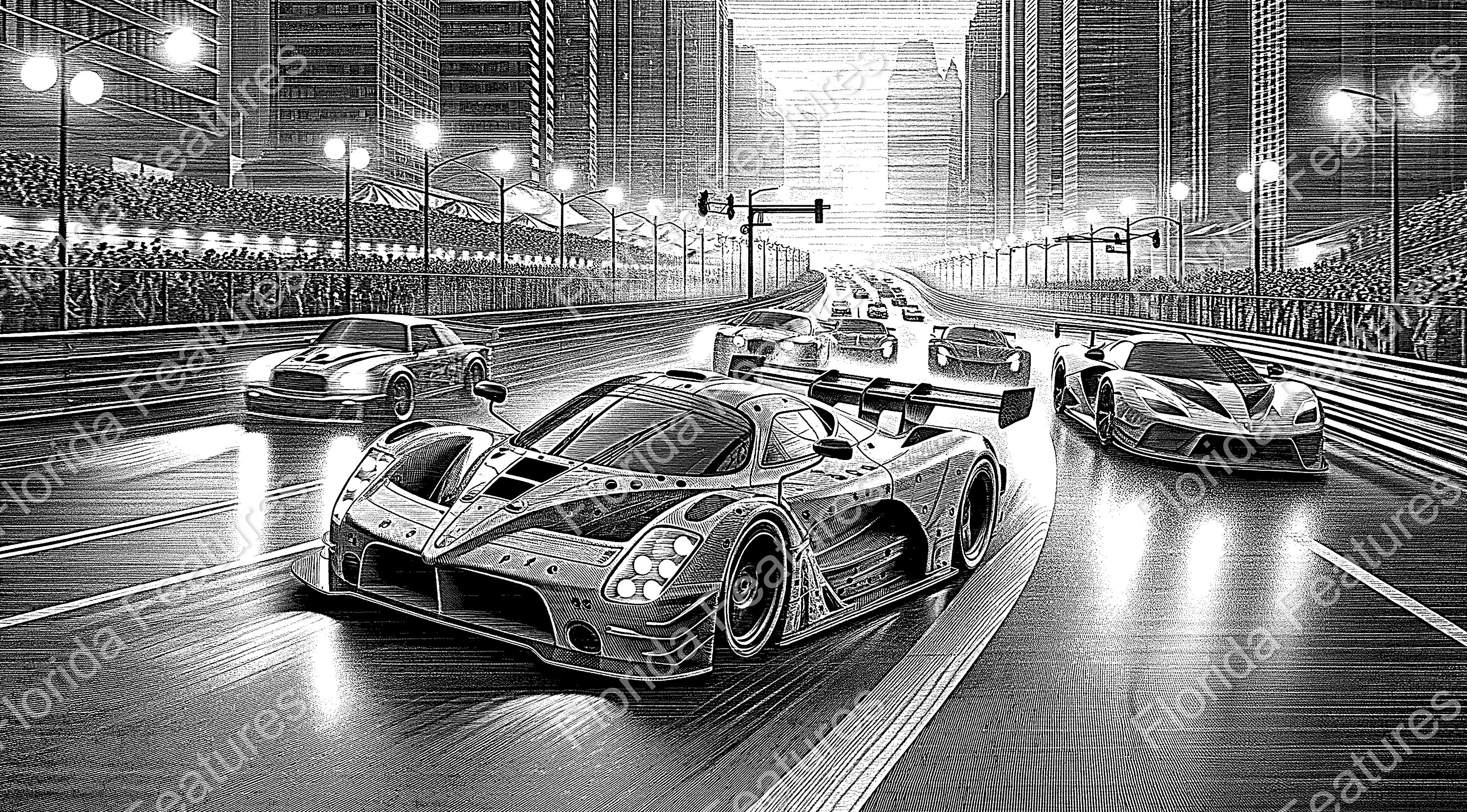 3D Exotic Car Race Laser Engraving Design (PNG, SVG Digital File) - Etsy