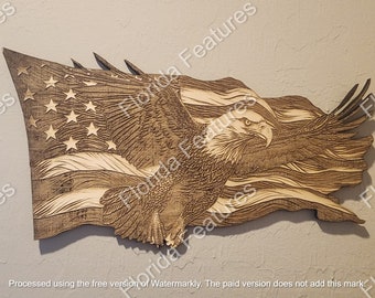 Laser Burn, Etch, America Pride, American Flag, Bald Eagle, Quality Fast Digital Download PNG SVG, Cut Burn, Easy Laser Images, Files