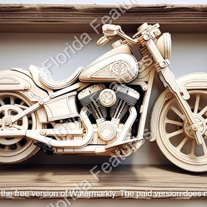 Classic Looking Motor Cycle Bike, Laser Burn, Etch, Wood Files, Cruiser, High Quality Digital Download PNG SVG, Easy Laser, 3D, Hang Sign