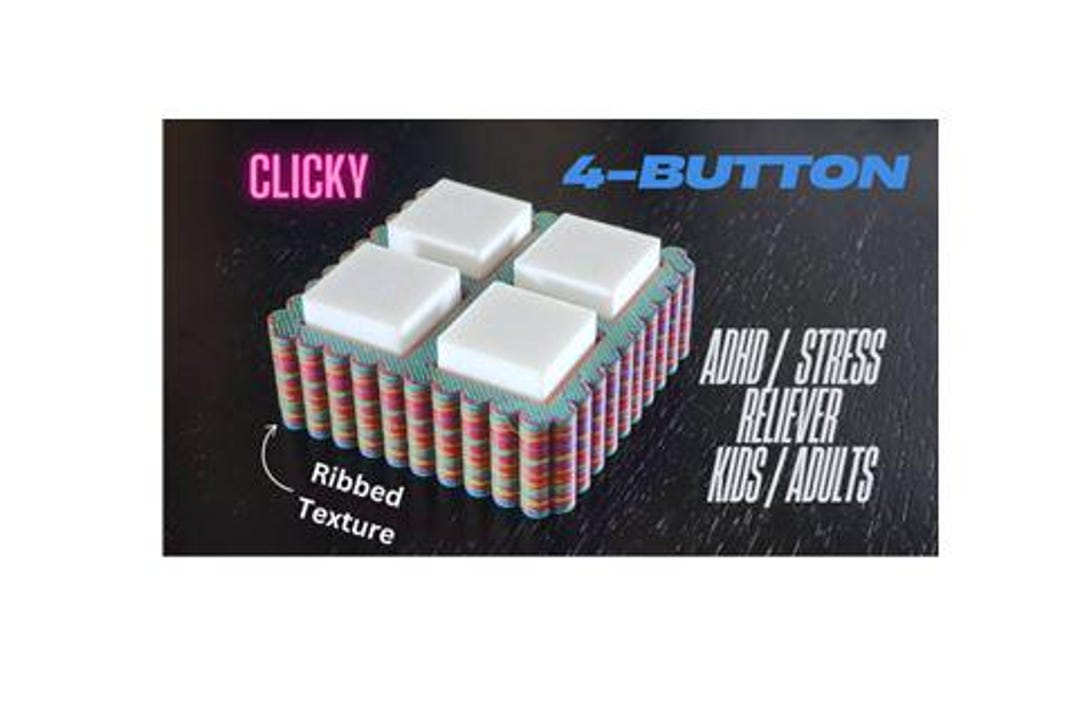 ASMR Rainbow Fidget Toy With 4 Clicky Mechanical Keyboard Switches ...