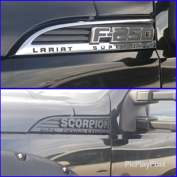 2011 - 2016 Badges personnalisés pour garde-boue Super Duty, fichiers à téléchargement numérique 3D .stl,