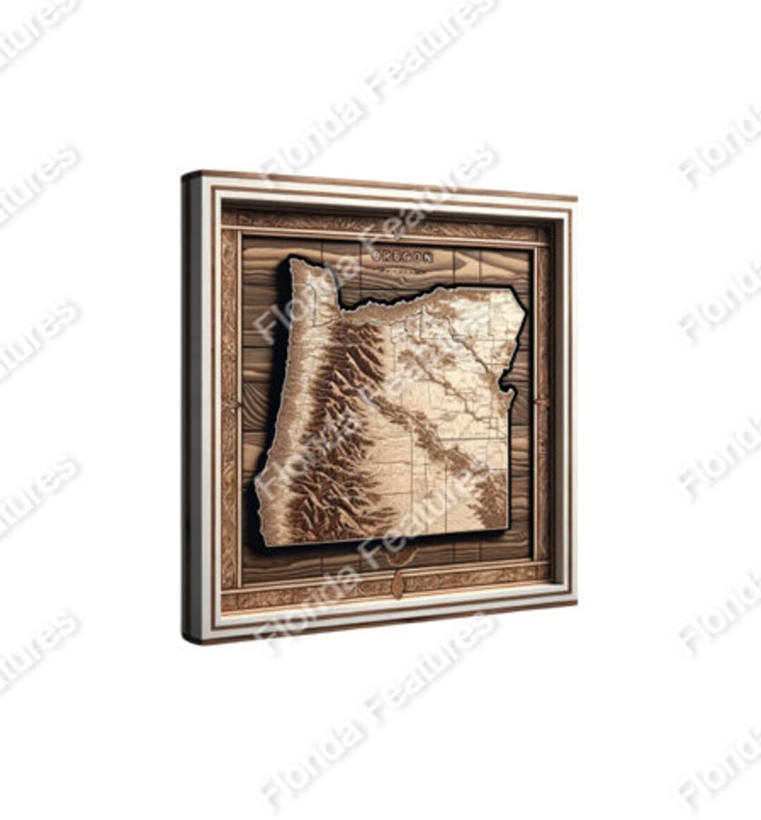Oregon 3D Map Picture Wood Framed - Il 1080xN.5738764763 2rrf