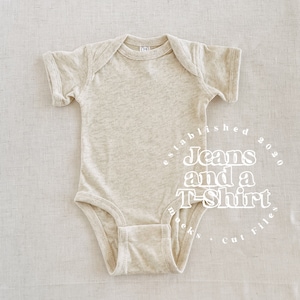 Natural Heather Rabbit Skins Bodysuit Mockup, Rabbit Skins Shirt Mockup, Brother Sister Tshirt Mockup, Boho Flay Lay, Childs Shirt Flat Lay