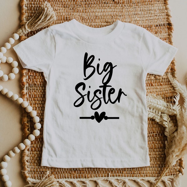 Big Sister Retro SVG, Big Sister Announcement SVG, Sister SVG, Big Sis Svg, Baby Girl Svg, Big Sister Baby Sister, Commercial use