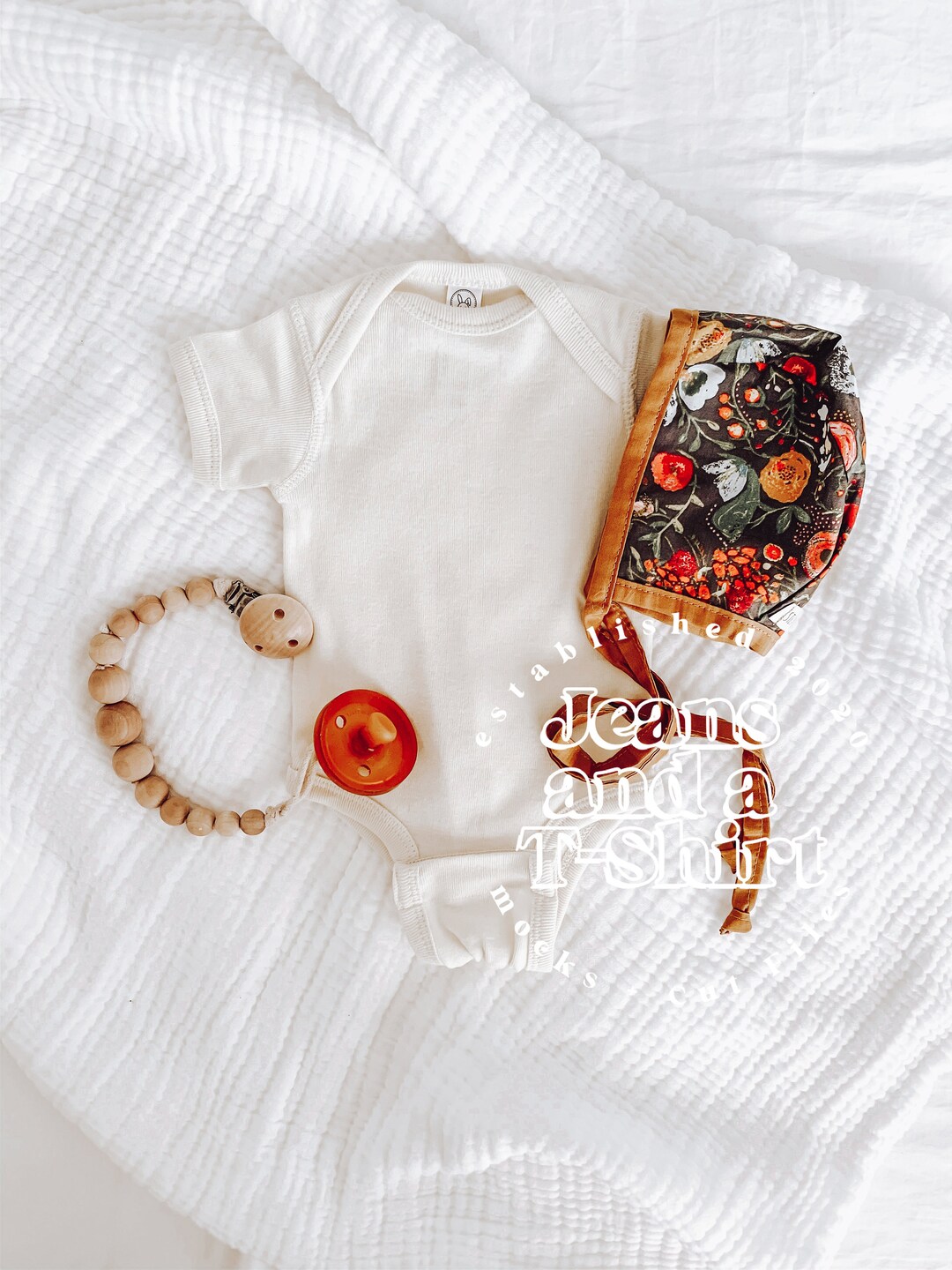 Natural Rabbit Skins Bodysuit Mockup, Rabbit Skins Shirt Mockup ...