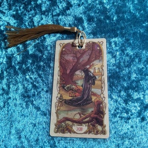 Tarot Mucha Bookmark/ DEATH