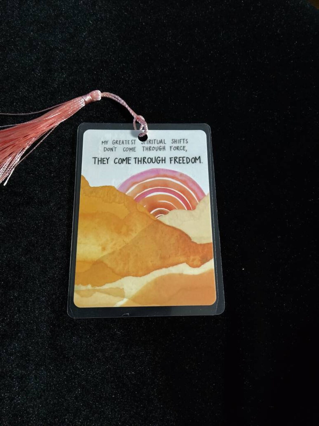 Freedom Bookmarks Spiritual Freedom Bookmark: Positive Affirmation Reminder - Etsy