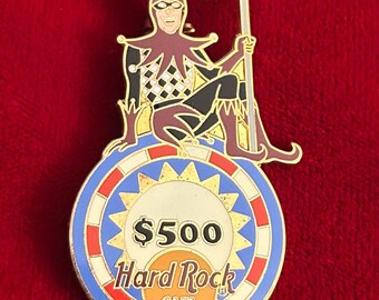 Vintage Hard Rock Cafe LAS VEGAS Lucky 500 Jester Pin