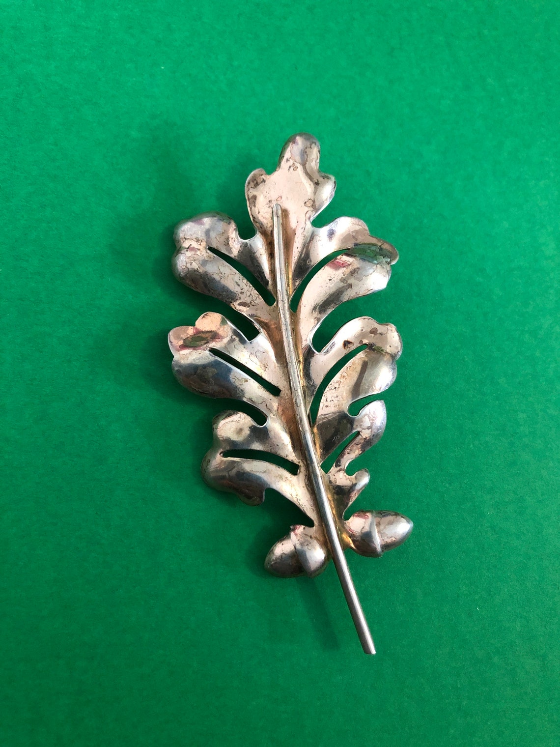 Vintage Sterling Oak Leaf Pin Gorgeous Sterling Oak Leaf | Etsy