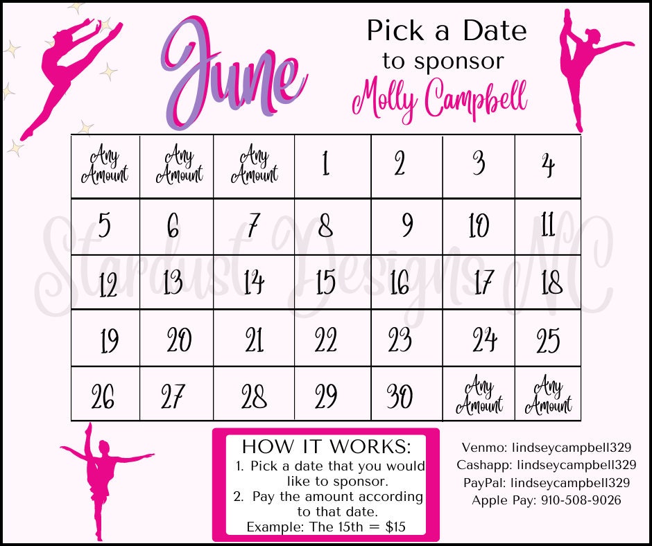 DANCE Fundraiser Instant Download Etsy