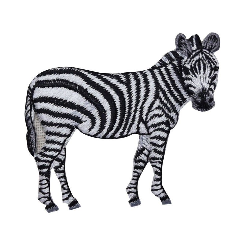 Zebra Head//Face Zoo//Safari//Wild Animals Iron on Applique//Embroidered Patch