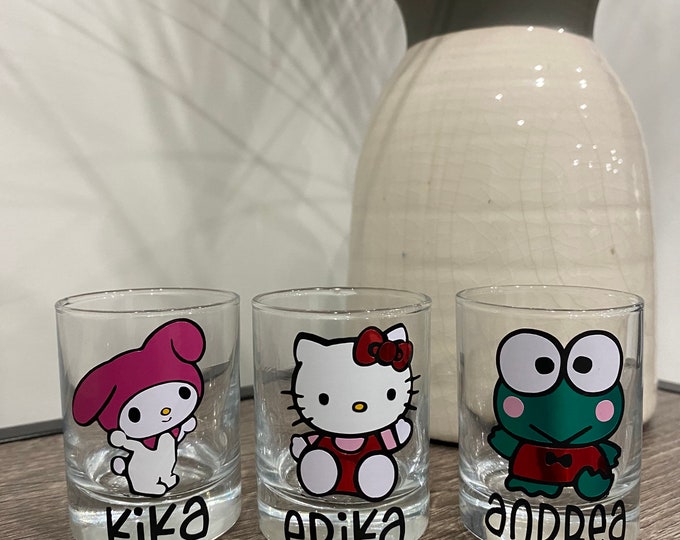 Sanrio Shot Glass With Personalization Sanrio Shot Glass Hello Kitty