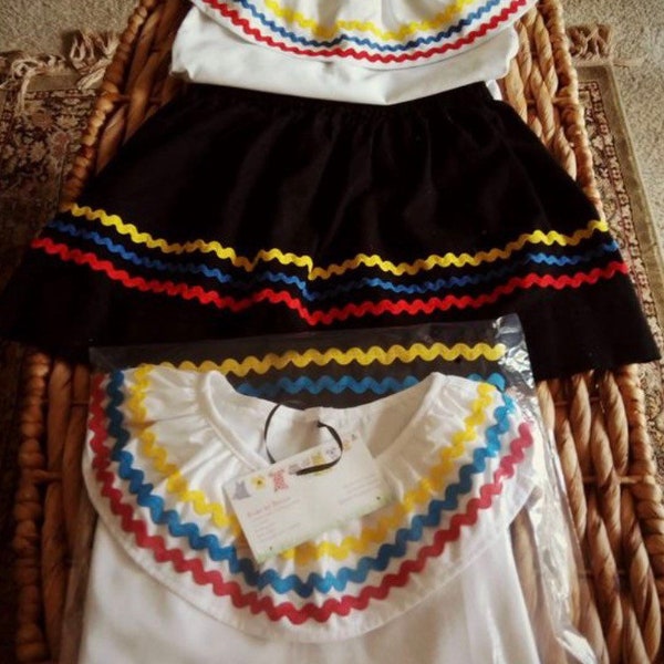 Trajes de patrimonio / Día de la hispanidad / Disfraz Colombiana / Colombiano / Encanto / Vestido Colombia / Vestido Colombiano /Vestido Colombiano