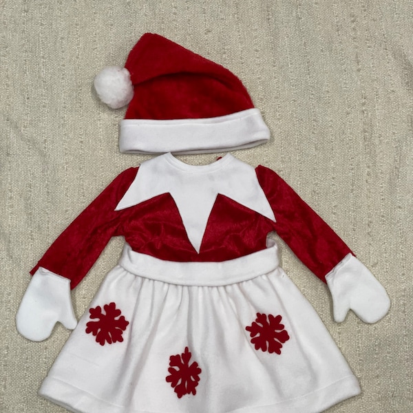 Costume d'elfe de Noël pour fille