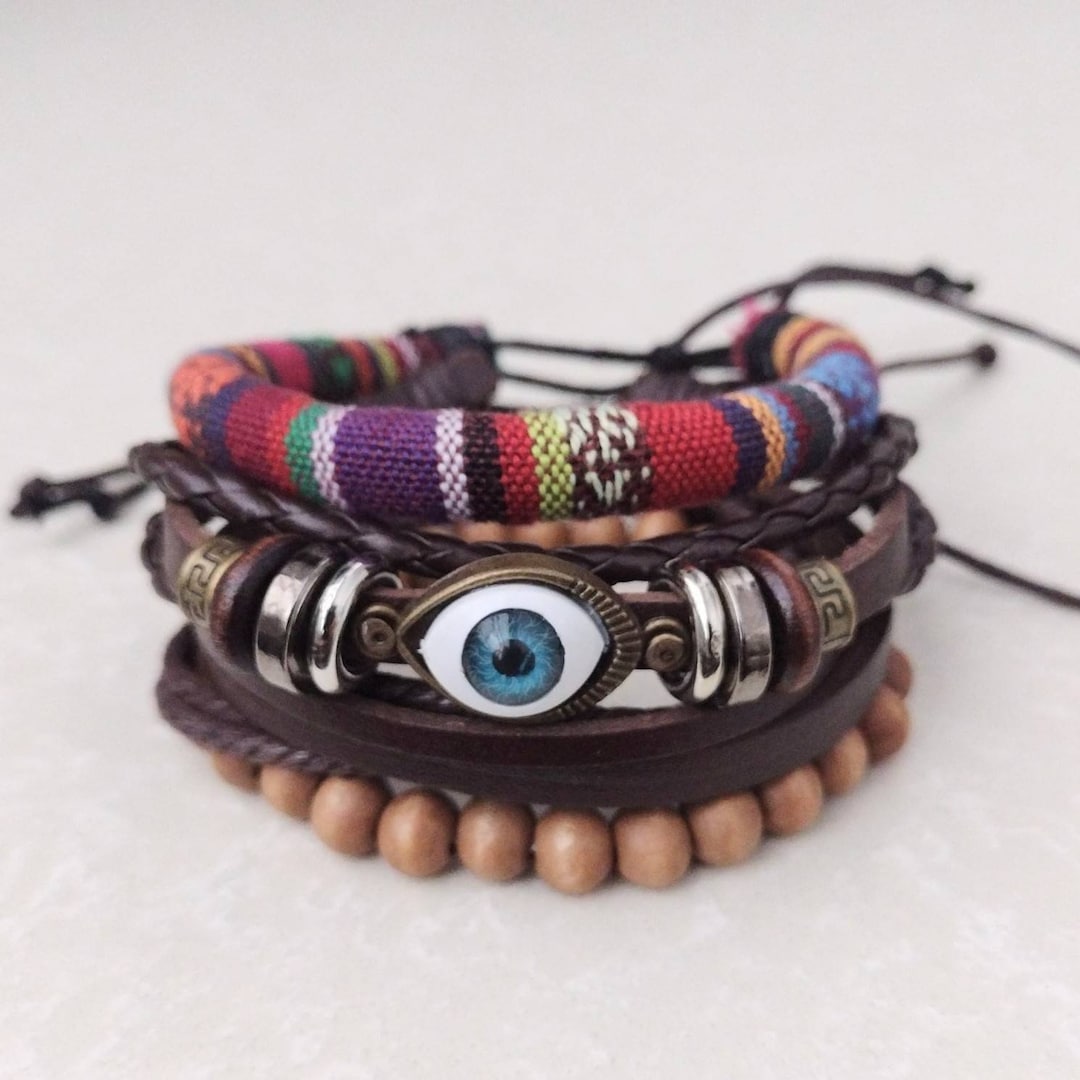 Evil Eye Bracelets, Voodoo Bracelets, Medieval Bracelets, Multilayer