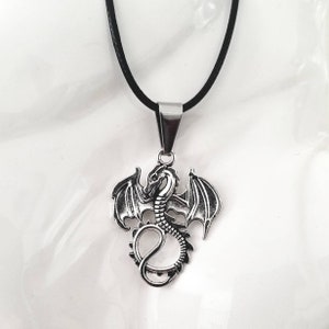 Medieval Dragon Necklace, Cosplay 18&quot; Dragon Pendant Necklace