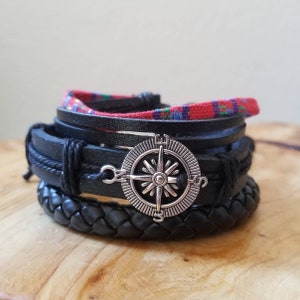 Pirate Compass Rose Bracelets, Adjustable Bracelets, Cosplay Jewelry, Traveler Bracelets