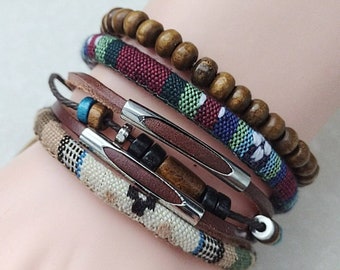Boho Bracelets, Native American Inspired Bracelets, Adjustable Bracelets for Men Women