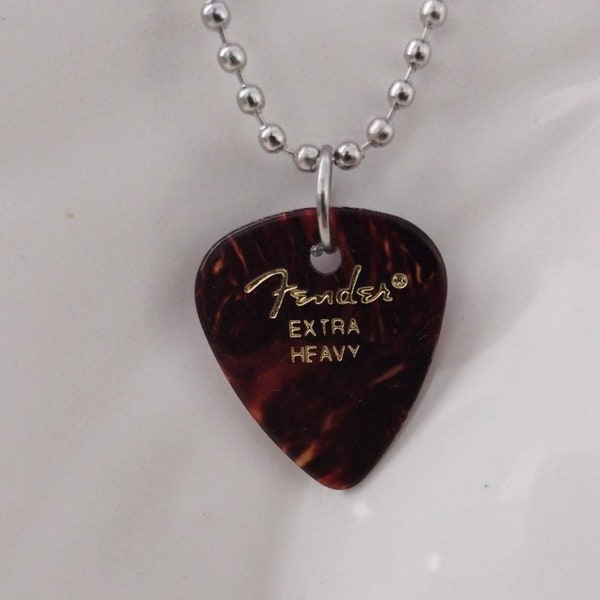 Eddie Guitar Pick Necklace, EM Necklace, Eddie Necklace, Necklace for Men Women - 451 Pick