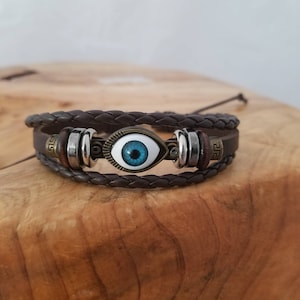 Evil Eye Bracelet, Voodoo Bracelet, Adjustable Bracelet for Men Women