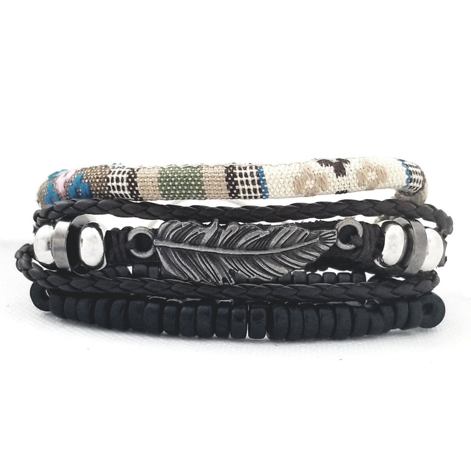 Native American Inspired Bracelets Adjustable Feather - Etsy