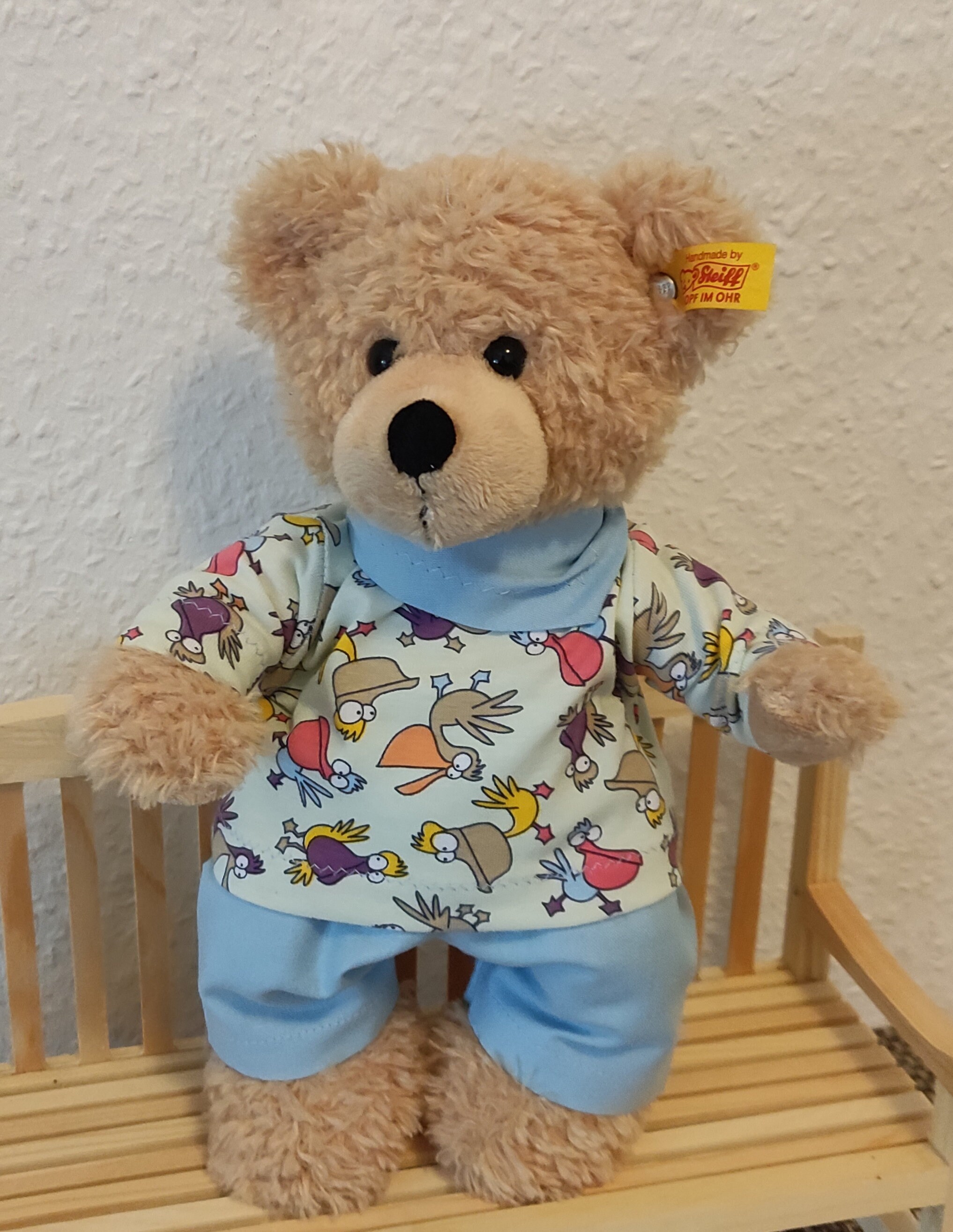 KLEIDUNG SHIRT für MONCHICHI Gr 26-28 cm Bekleidung Bär Teddy Bärenkleidung 