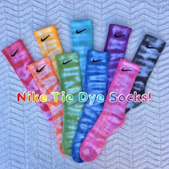 tie dye nike crew socks