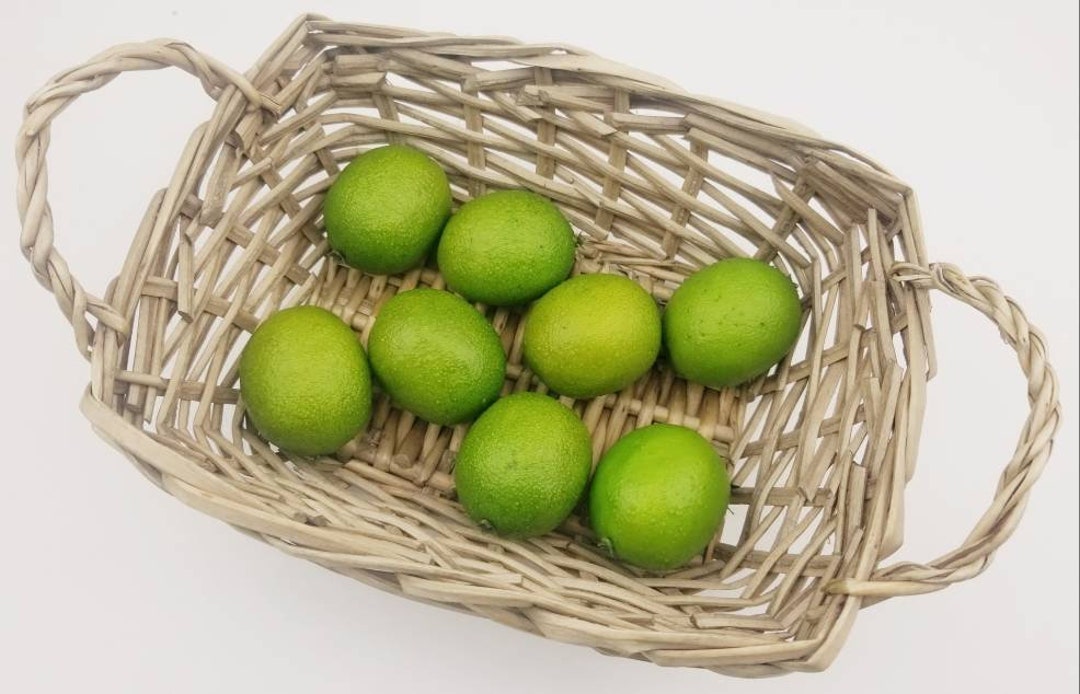 Mini Limes 2.5in 8 Pieces. Artificial Green Miniature Etsy