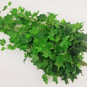 Fake Ivy Leaves Set of 12 Artificial Greenery Vines
