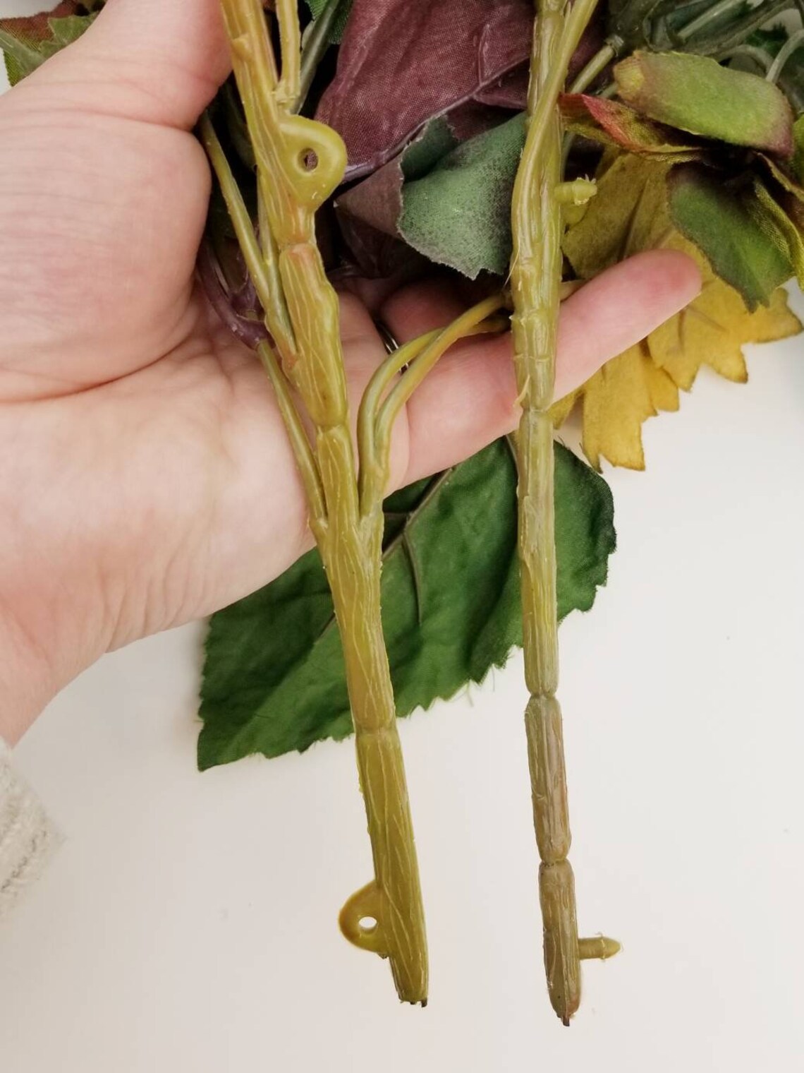 Faux Flower Stems Set of 2. Artificial Wildflower Stems With Etsy