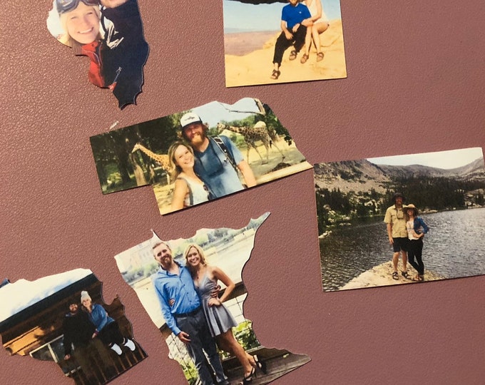 Travel Map Photo State Cutouts | Travel Map Photo Collage