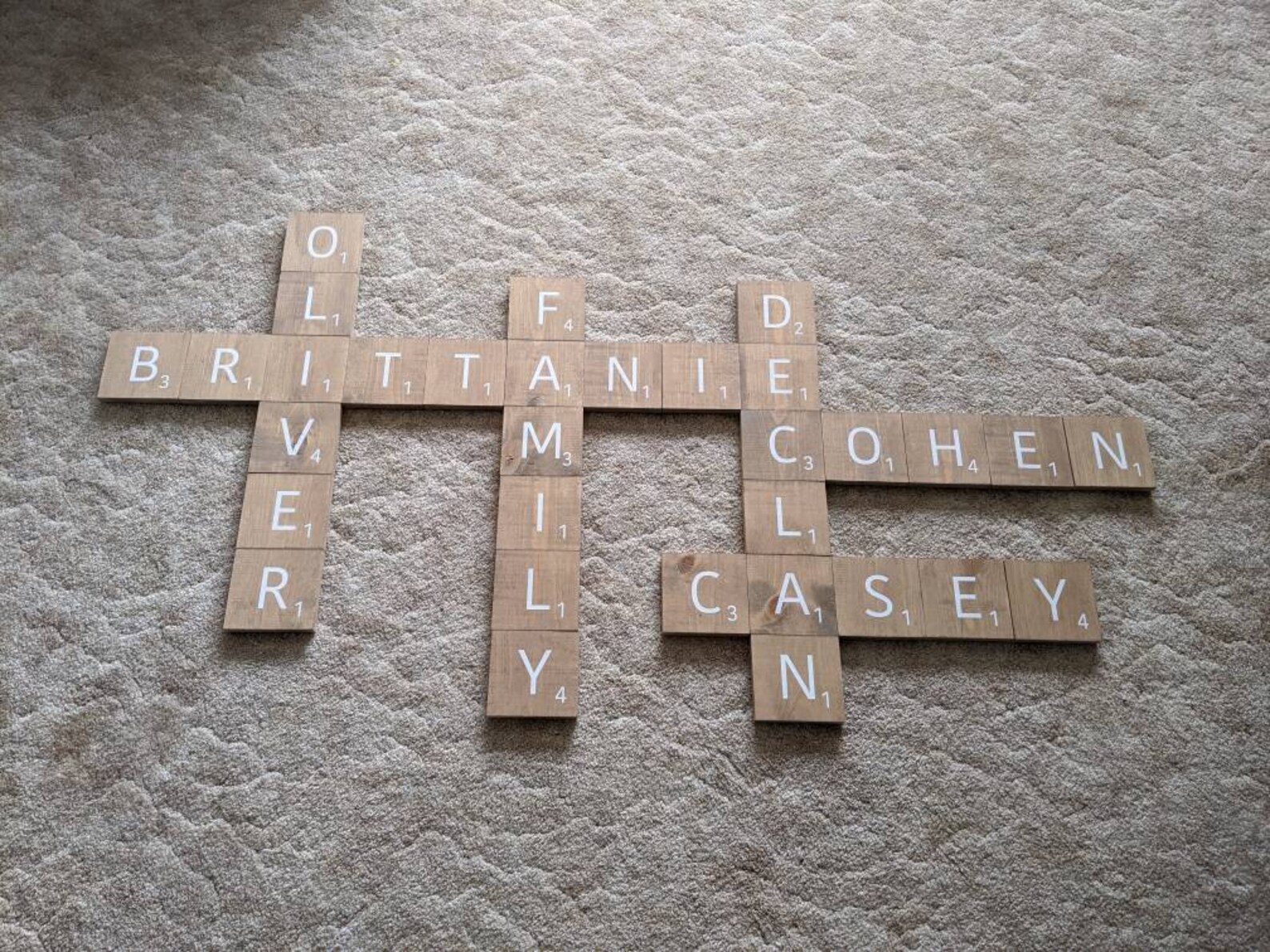 Large Scrabble Tiles Scrabble Tiles Wall Art Family Member Etsy UK