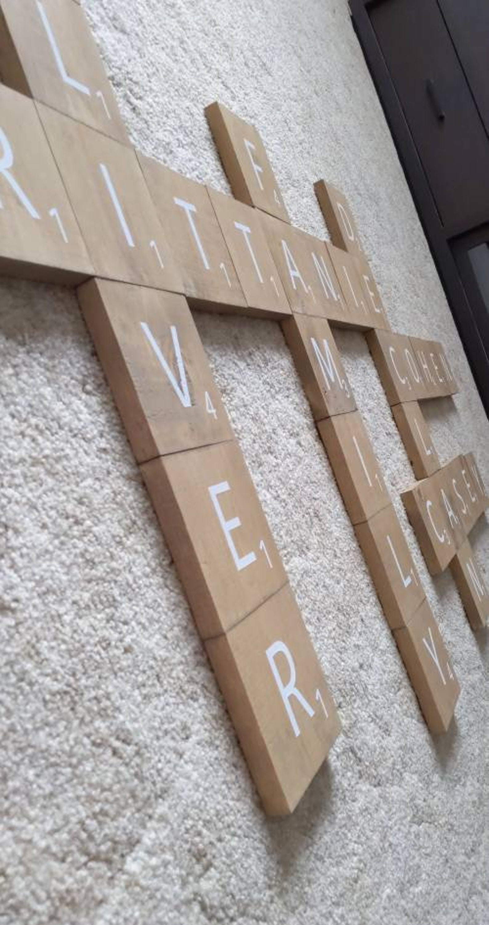 Large Scrabble Tiles Scrabble Tiles Wall Art Family Member Etsy UK