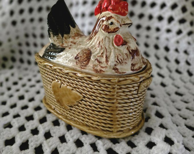 Vintage Hen on Nest