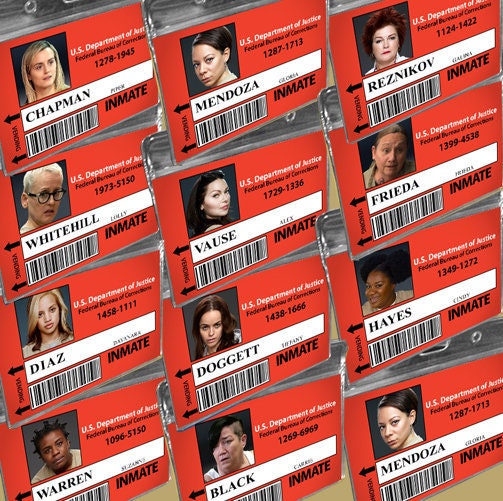 Orange is the New Black Prison Badge ID Card Halloween Piper Chapman …