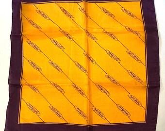 Veuve Clicquot Ponsardin Champagne House Silk Pocket Square/Handkerchief
