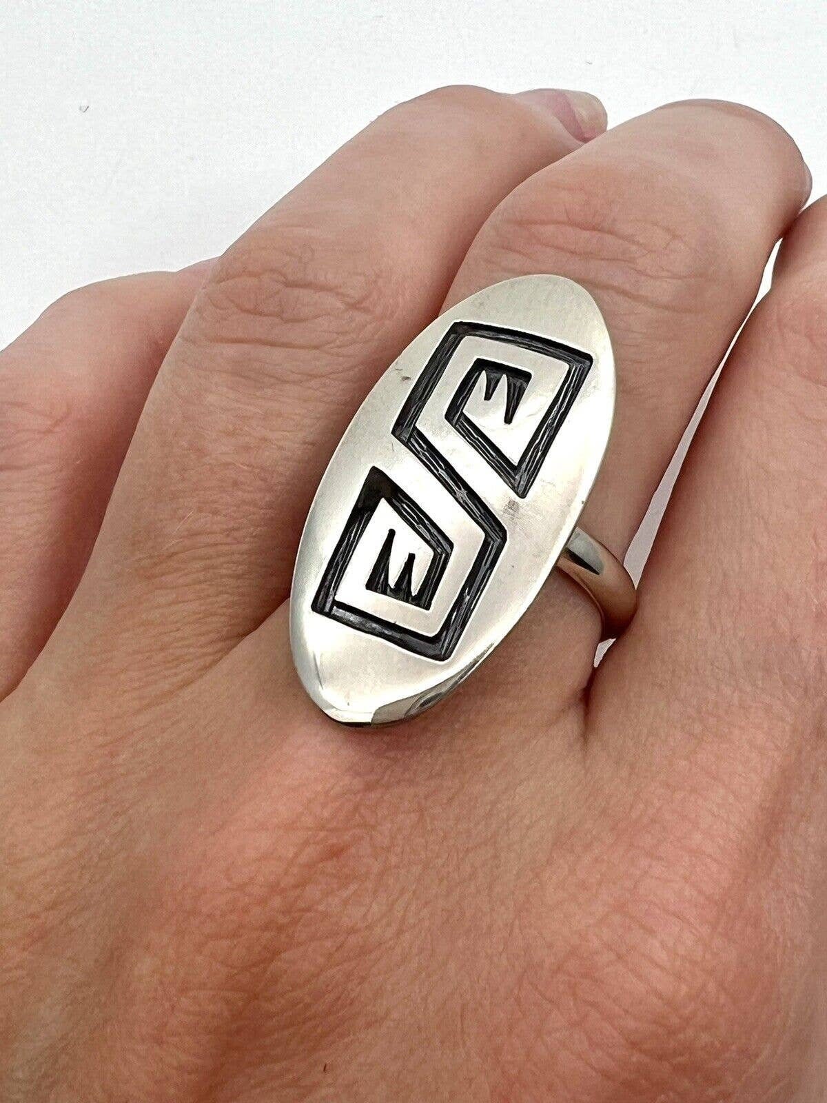 Floyd Namingha Lomakuyvaya Hopi Crafts Silver Overlay