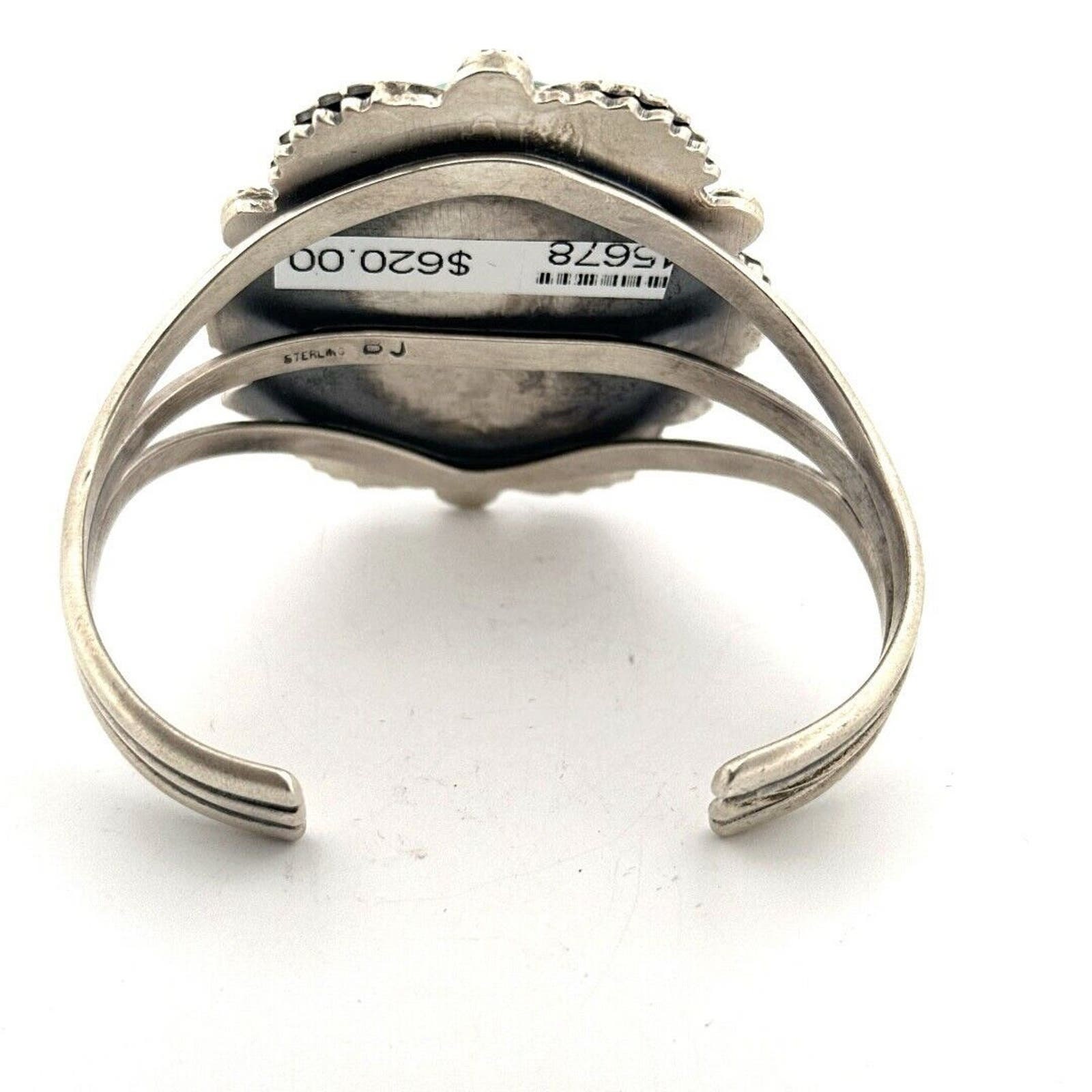 Bracelet Manchette Albert BIGHAND En Argent Massif Style Navajo - Occasion