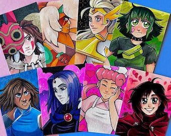 Inktober Artist Trading Cards