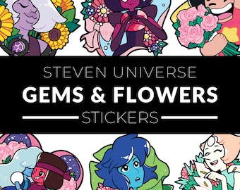 Gems & Flowers Stickers