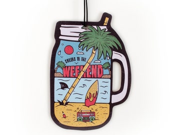 12 Pack Car Air Freshener, Funny Air Freshener, Cute Air Freshener, Cool Car Air Freshener, Tropical Drink Air Freshener, Cool Air Freshener